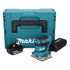 Ponceuse orbitale sur batterie Makita DBO 482 T1J 18 V 112 x 102 mm + 1x batterie 5,0 Ah + Makpac - sans chargeur