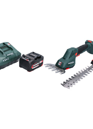 Metabo SGS 18 LTX Q Akku Gras und Strauchschere 18 V + 1x Akku 4,0 Ah + Ladegerät