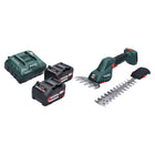 Metabo SGS 18 LTX Q Akku Gras und Strauchschere 18 V + 2x Akku 4,0 Ah + Ladegerät