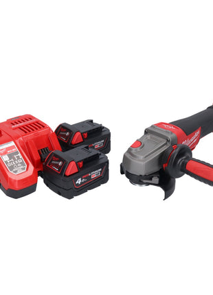 Milwaukee M18 CAG115XPDB-402 Akku Winkelschleifer 18 V 115 mm Brushless + 2x Akku 4,0 Ah + Ladegerät