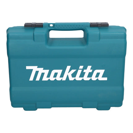 Makita DHP 484 RTX1W Perceuse-visseuse à percussion sans fil 18 V 54 Nm brushless blanc + 2x Batteries 5,0 Ah + Chargeur + Set d'accessoires - 74 pièces + Coffret