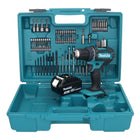 Makita DDF 482 F1X1 Perceuse-visseuse sans fil 18 V 62 Nm + 1x Batterie 3,0 Ah + kit d'accessoires - 74 pièces + Mallette - sans chargeur