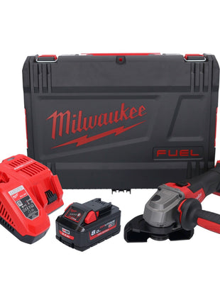 Milwaukee M18 FSAG125X-801X Akku Winkelschleifer 18 V 125 mm Brushless + 1x Akku 8,0 Ah + Ladegerät + HD Box