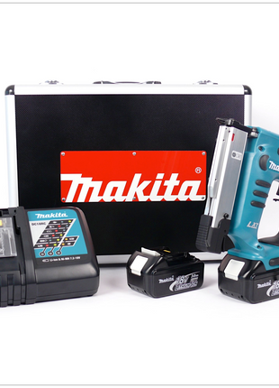 Makita BPT 351 RFE 18 V Akku Pintacker im Transportkoffer inkl. 2x BL 1830 B Akkus + DC18RC Ladegerät - Toolbrothers