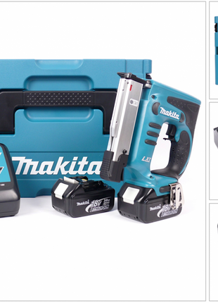 Makita BPT 351 RFJ 18 V Akku Pintacker im MAKPAC inkl. 2x BL 1830 B Akkus + DC18RC Ladegerät - Toolbrothers