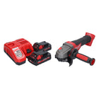 Amoladora angular a batería Milwaukee M18 CAG115XPDB-302 18 V 115 mm sin escobillas + 2x baterías 3,0 Ah + cargador