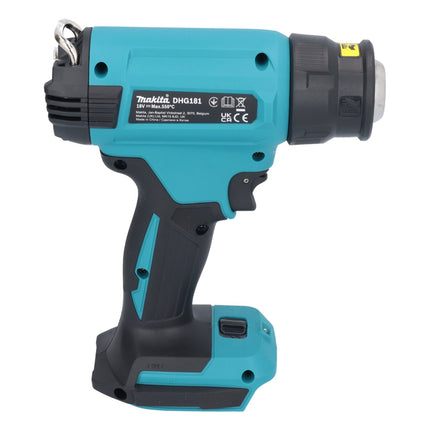 Makita DHG 181 ZJ Akku Heißluftgebläse 18 V 150 - 550 °C + Makpac - ohne Akku, ohne Ladegerät