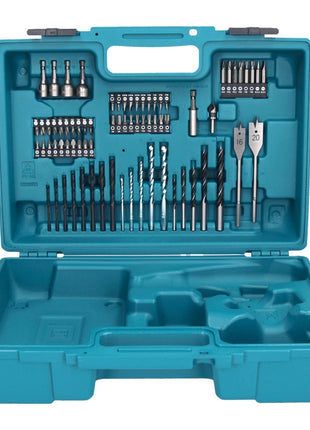 Makita DDF 484 SY1X1 Akku Bohrschrauber 18 V 54 Nm + 1x Akku 1,5 Ah + Ladegerät + 74 tlg. Zubehörset + Koffer