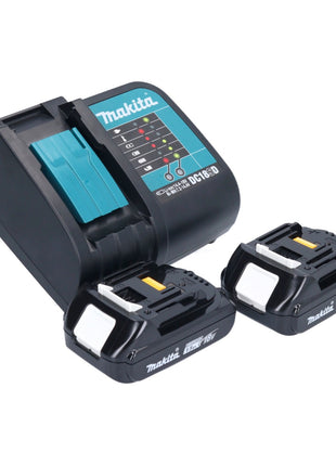 Makita DDF 484 SYX1 perceuse-visseuse sans fil 18 V 54 Nm + 2x batteries 1,5 Ah + chargeur + jeu d'accessoires 74 pièces + mallette