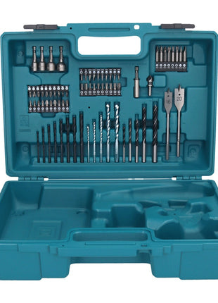 Makita DTD 154 SY1X1 llave de impacto a batería 18 V 175 Nm 1/4" sin escobillas + 1x batería 1,5 Ah + cargador + set de accesorios 74 piezas + estuche