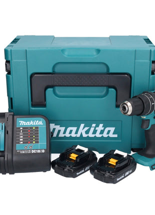 Makita DHP 482 SYJ Akku Schlagbohrschrauber 18 V 62 Nm + 2x Akku 1,5 Ah + Ladegerät + Makpac - Toolbrothers