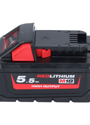 Batería Milwaukee M18 HB 5.5 18 V 5,5 Ah / 5500 mAh Li-Ion High Output (4932464712) con indicador de nivel de carga