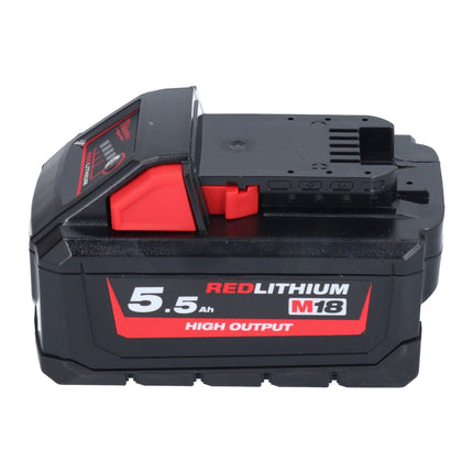 Milwaukee M18 HB 5,5 Akku 18 V 5,5 Ah / 5500 mAh Li-Ion High Output ( 4932464712 ) mit Ladestandsanzeige