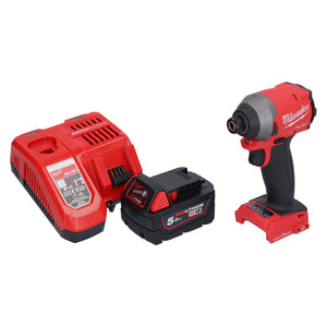 Milwaukee M18 ONEID2-501 Akku Schlagschrauber 18 V 226 Nm 1/4" Brushless + 1x Akku 5,0 Ah + Ladegerät