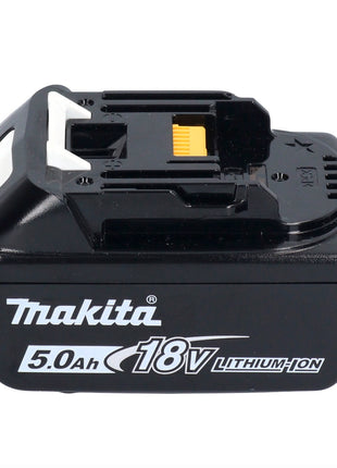 Aspirador de batería Makita DVC 750 LT1 LXT 18 V 67 mbar 7,5 l sin escobillas + 1x batería 5,0 Ah - sin cargador