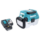 Makita DVC 750 LRG1 cordless hoover LXT 18 V 67 mbar 7.5 l brushless + 1x rechargeable battery 6.0 Ah + charger