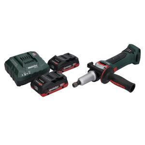 Metabo GA 18 LTX G Akku Geradschleifer 18 V 6 mm + 2x Akku 4,0 Ah + Ladegerät
