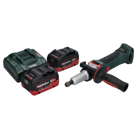 Metabo GA 18 LTX G Akku Geradschleifer 18 V 6 mm + 2x Akku 8,0 Ah + Ladegerät - Toolbrothers