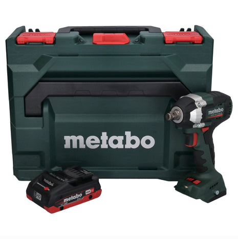 Metabo SSW 18 LT 300 BL Visseuse à choc sans fil 18 V 300 Nm Brushless + 1x batterie 4,0 Ah + metaBOX - sans chargeur