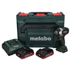 Metabo SSW 18 LT 300 BL llave de impacto sin cable 18 V 300 Nm sin escobillas + 2x batería recargable 4,0 Ah + cargador + metaBOX