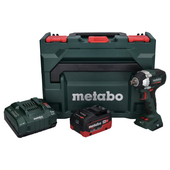 Metabo SSW 18 LT 300 BL llave de impacto sin cable 18 V 300 Nm sin escobillas + 1x batería recargable 5,5 Ah + cargador + metaBOX