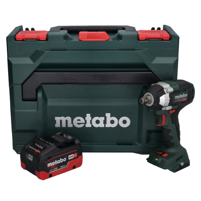 Metabo SSW 18 LT 300 BL cordless impact wrench 18 V 300 Nm brushless + 1x rechargeable battery 8.0 Ah + metaBOX - without charger