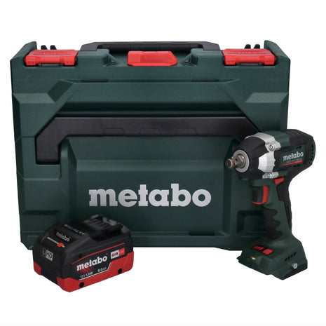 Metabo SSW 18 LT 300 BL Visseuse à choc sans fil 18 V 300 Nm Brushless + 1x batterie 8,0 Ah + metaBOX - sans chargeur