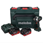 Metabo SSW 18 LT 300 BL avvitatore a impulsi a batteria 18 V 300 Nm brushless + 2x batteria ricaricabile 8,0 Ah + caricatore + metaBOX
