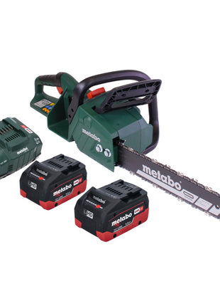 Metabo MS 36-18 LTX BL 40 Akku Kettensäge 36 V ( 2x 18 V ) 40 cm 22 m/s Brushless + 2x Akku 5,5 Ah + Ladegerät - Toolbrothers