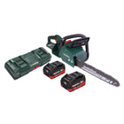 Metabo MS 36-18 LTX BL 40 Akku Kettensäge 36 V ( 2x 18 V ) 40 cm 22 m/s Brushless + 2x Akku 8,0 Ah + Doppel Ladegerät - Toolbrothers