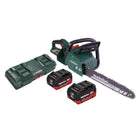 Metabo MS 36-18 LTX BL 40 Akku Kettensäge 36 V ( 2x 18 V ) 40 cm 22 m/s Brushless + 2x Akku 10,0 Ah + Doppel Ladegerät - Toolbrothers