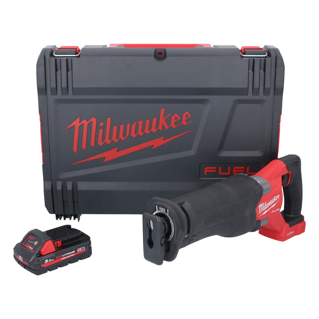 Milwaukee M18 ONEFSZ-301X batería Sierra sable 18 V sin escobillas + 1x batería 3.0 Ah + caja HD - sin cargador