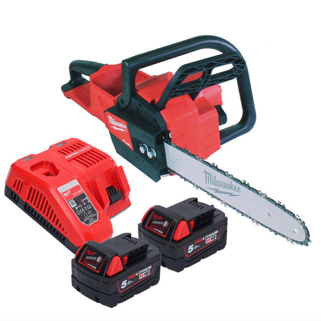 Milwaukee M18 FCHS35-502 Cordless chainsaw 18 V 35 cm 12.4 m/s + 2x battery 5.0 Ah + charger