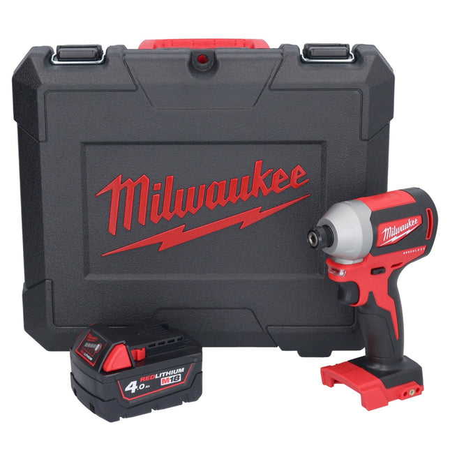 Milwaukee M18 CBLID-401C Akku Schlagschrauber 18 V 180 Nm 1/4" Brushless + 1x Akku 4,0 Ah + Koffer - ohne Ladegerät