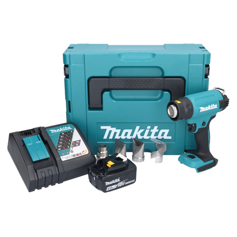 Souffleur à air chaud sur batterie Makita DHG 181 RM1J 18 V 150 - 550°C + 1x batterie 4,0 Ah + chargeur + Makpac