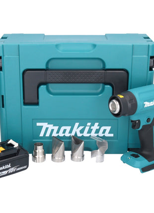 Makita DHG 181 G1J Akku Heißluftgebläse 18 V 150 - 550°C + 1x Akku 6,0 Ah + Makpac - ohne Ladegerät