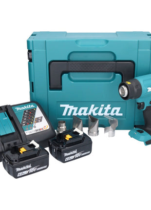 Soplador de aire caliente a batería Makita DHG 181 RGJ 18 V 150 - 550°C + 2x baterías 6,0 Ah + cargador + Makpac