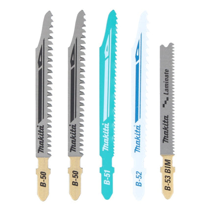 Makita DJV 180 Z cordless jigsaw 18 V + 5 pcs. jigsaw blade set - without battery, without charger