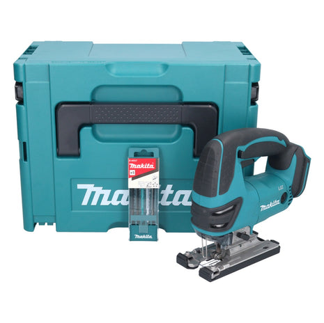 Makita DJV 180 ZJ Scie sauteuse sans fil 18 V + 5 pcs. jeu de lames de scie sauteuse + Makpac - sans batterie, sans chargeur