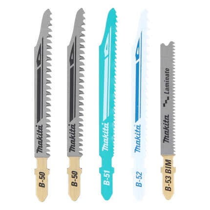 Sierra de calar sin cable Makita DJV 180 ZJ 18 V + juego de 5 hojas de sierra de calar + Makpac - sin batería, sin cargador