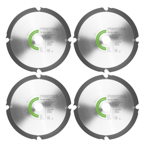 Festool 4x diamond saw blade 160 x 2.2 x 20 mm DIA4 for TS 55 R and TSC 55 ( 4x 201910 )