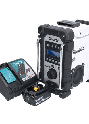 Makita DMR 110 RF1NW Akku Baustellenradio 12 V - 18 V IP64 DAB + 1x Akku 3,0 Ah + Ladegerät - Toolbrothers