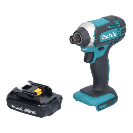 Makita DTD 152 Y1 clé à chocs sans fil 18 V 165 Nm 1/4" + 1x batterie 1,5 Ah - sans chargeur