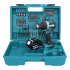 Makita DDF 484 F1X1 Akku Bohrschrauber 18 V 54 Nm + 1x Akku 3,0 Ah + 74 tlg. Zubehörset + Koffer - ohne Ladegerät