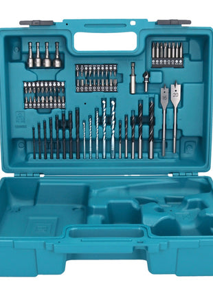 Makita DDF 484 RTX1 Akku Bohrschrauber 18 V 54 Nm + 2x Akku 5,0 Ah + Ladegerät + 74 tlg. Zubehörset + Koffer