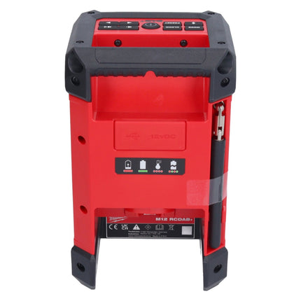 Milwaukee M12 RCDAB+-0 radio a batteria DAB+ 12 V ( 4933472114 ) Solo - senza batteria, senza caricabatterie