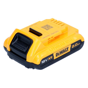 DeWalt DCB 183 Akkupack 18 V 2,0 Ah / 2000 mAh XR Li-Ion Akku - mit Ladestandanzeige