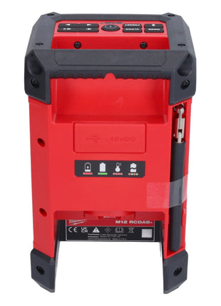 Milwaukee M12 RCDAB+-401 radio de batería DAB+ 12 V + 1x batería 4,0 Ah - sin cargador