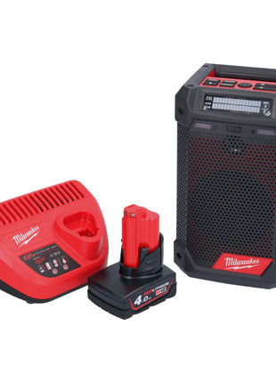 Milwaukee M12 RCDAB+-401 Akku Radio DAB+ 12 V + 1x Akku 4,0 Ah + Ladegerät