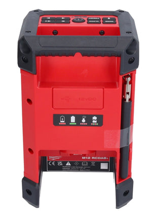 Milwaukee M12 RCDAB+-401 Akku Radio DAB+ 12 V + 1x Akku 4,0 Ah + Ladegerät